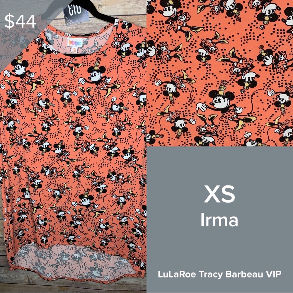 NWT LuLaRoe Disney XS Irma top